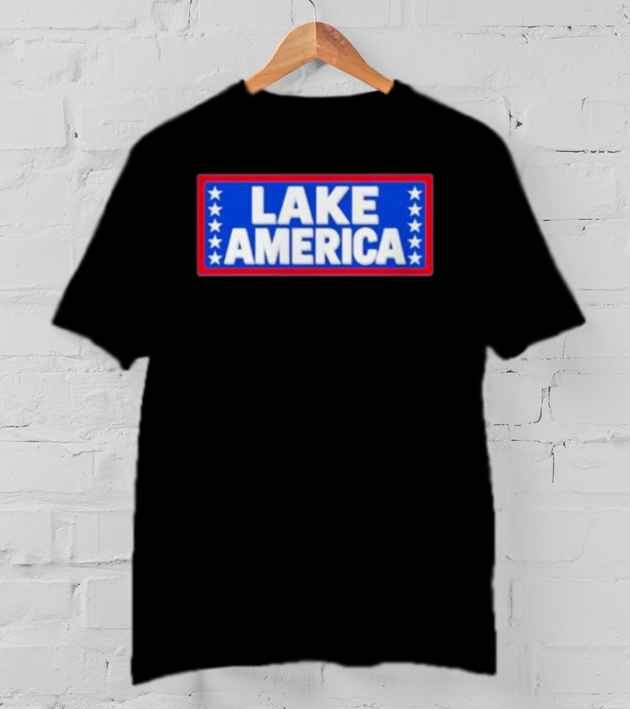 Lake America Patriotic Stars Political T-Shirt