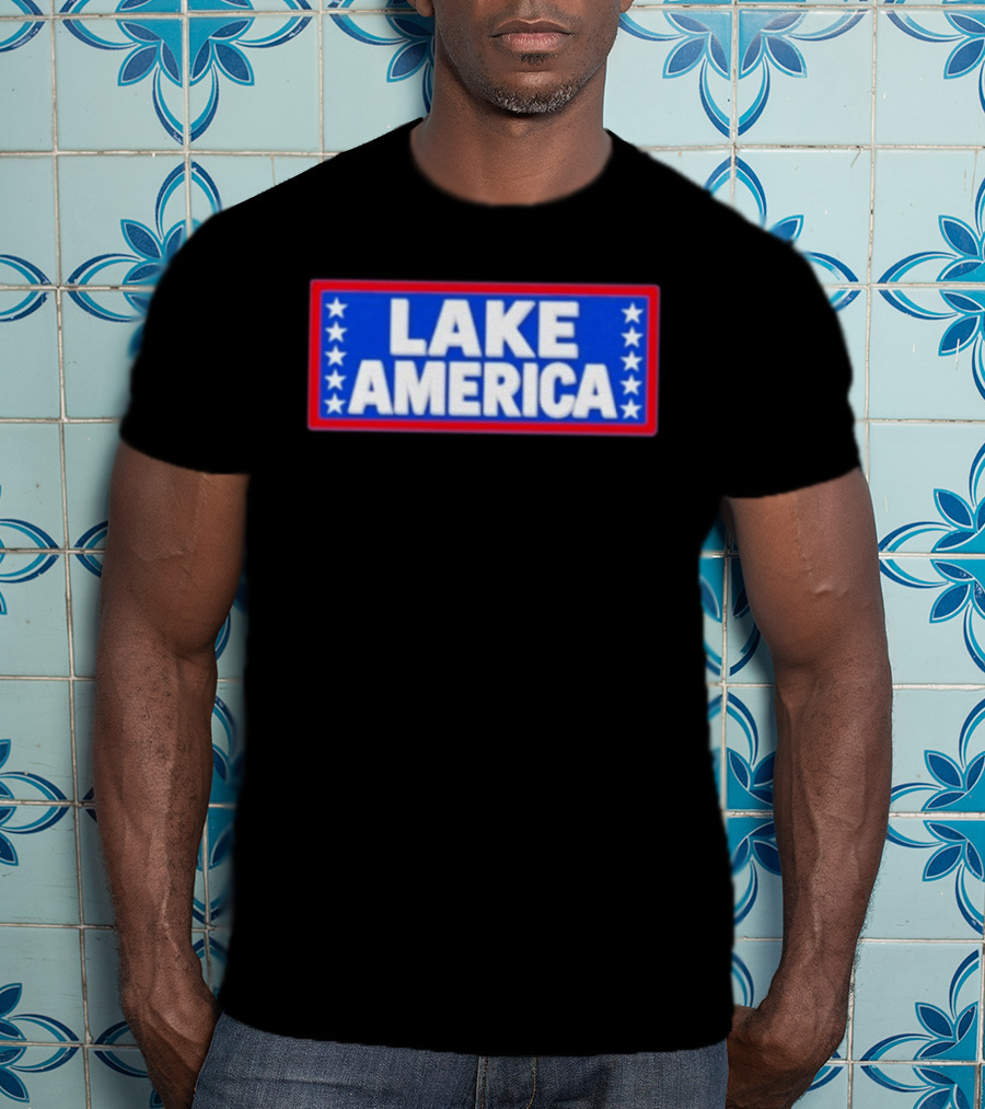 Lake America Patriotic Stars Political T-Shirt