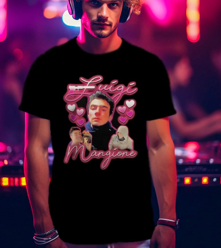 Luigi Mangione Hearts And Gun T-Shirt