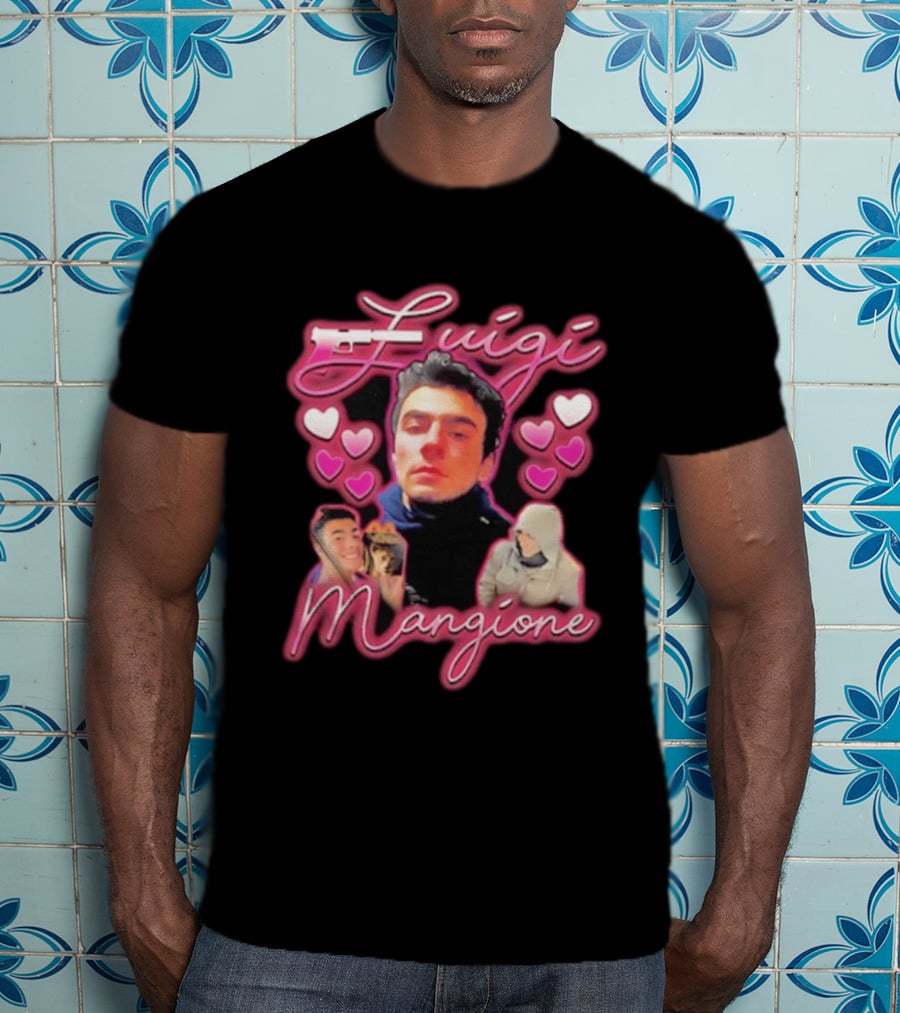 Luigi Mangione Hearts And Gun T-Shirt