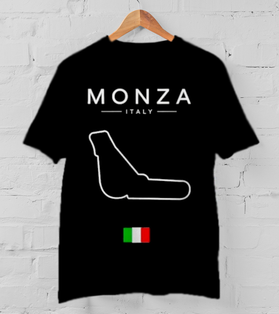 Monza Italy Temple Of Speed Circuit Italia Flag Racing T-Shirt