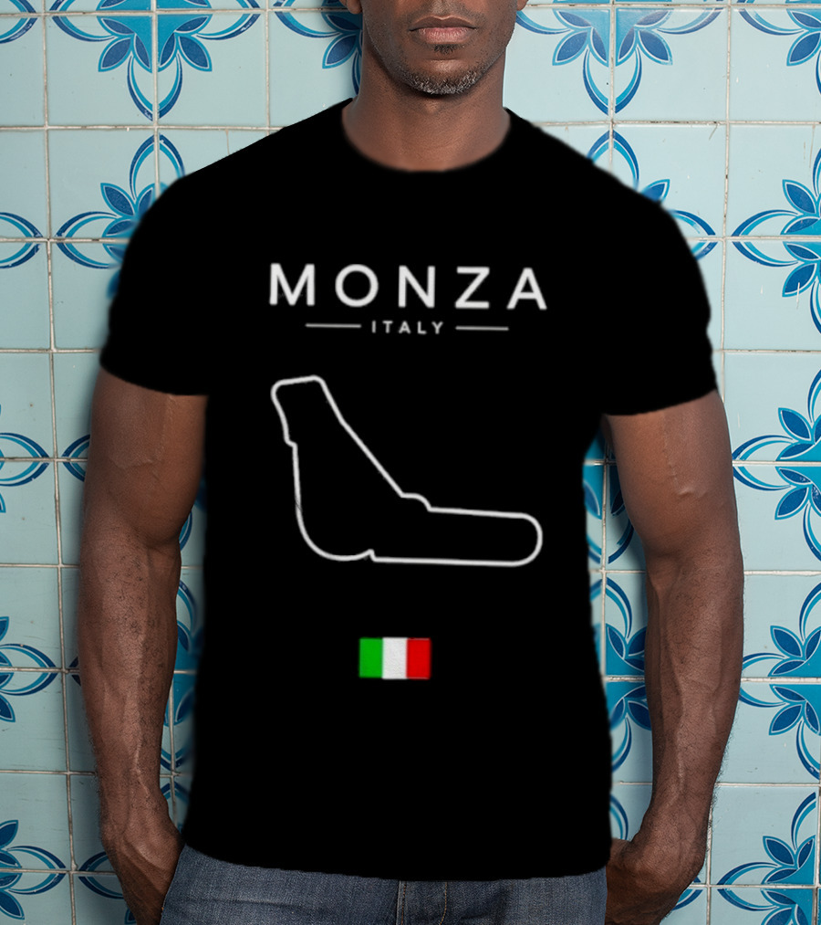 Monza Italy Temple Of Speed Circuit Italia Flag Racing T-Shirt