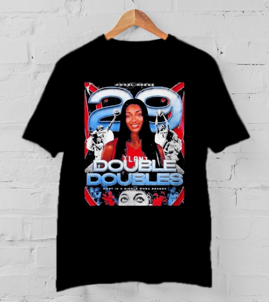 Angel Reese 29 Atlanta Dream Double Doubles Most In A Single WNBA Season T-Shirt