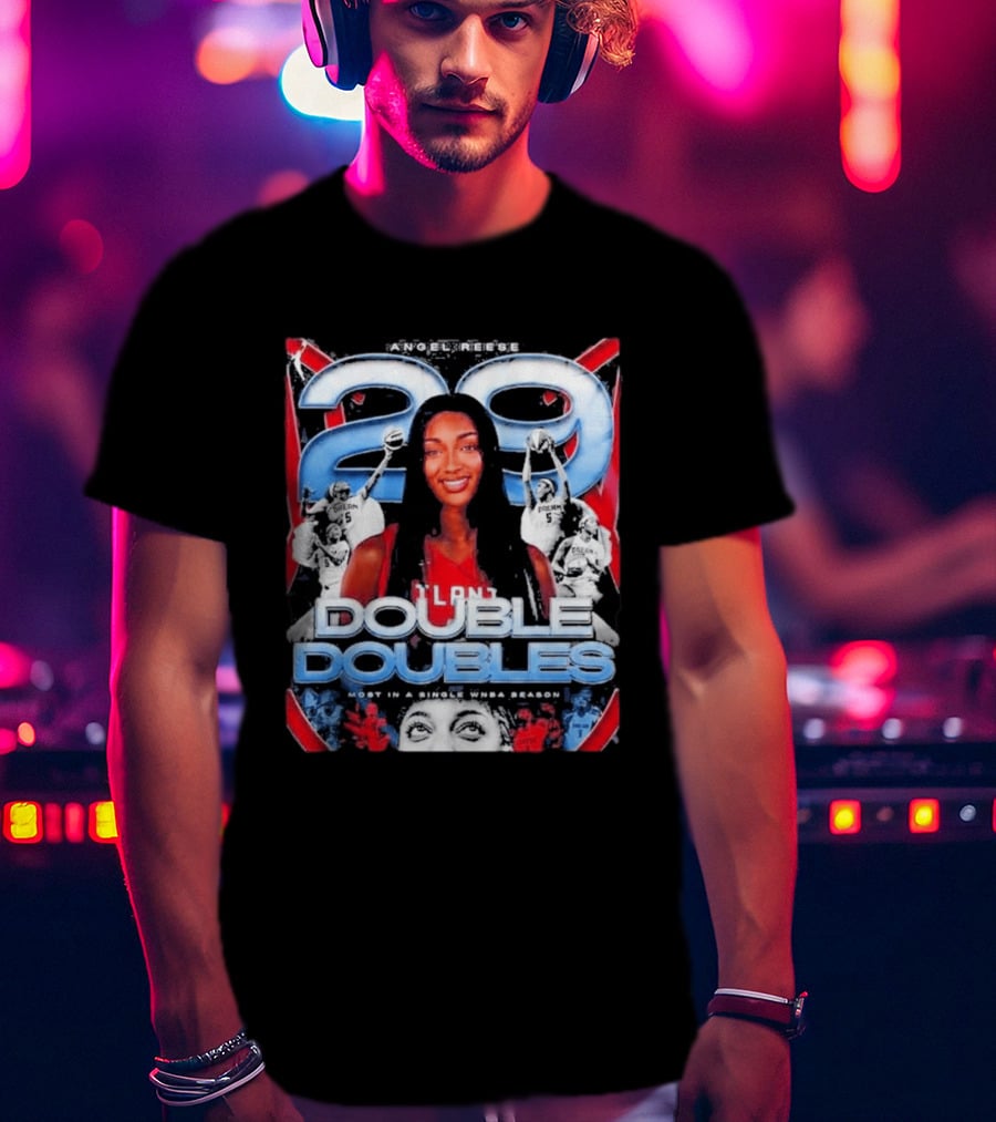 Angel Reese 29 Atlanta Dream Double Doubles Most In A Single WNBA Season T-Shirt