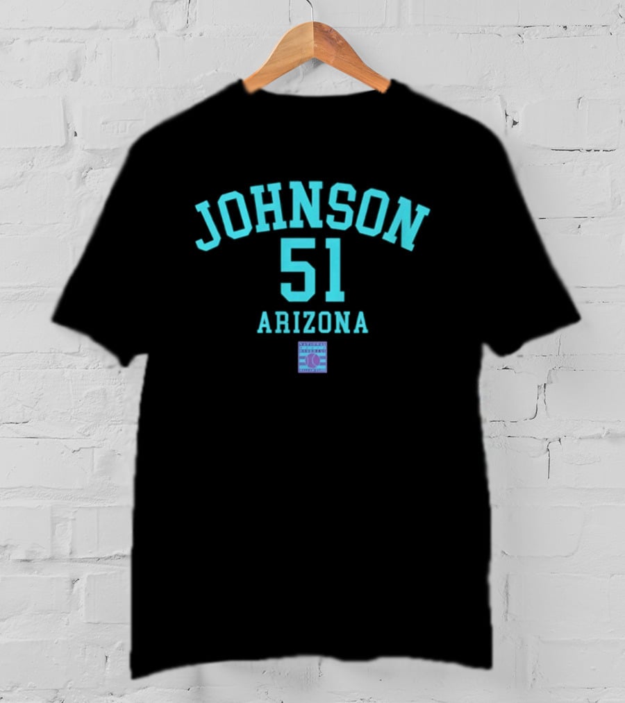 Arizona Johnson 51 October's Finest Baseball T-Shirt