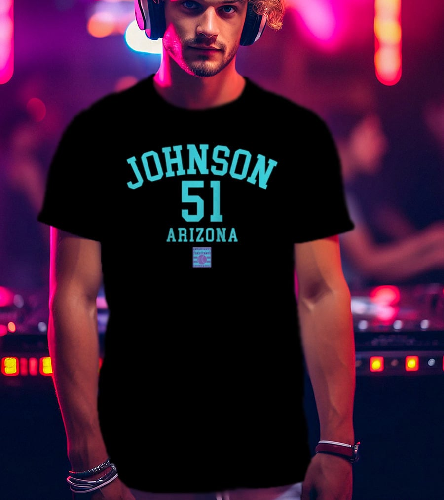 Arizona Johnson 51 October's Finest Baseball T-Shirt