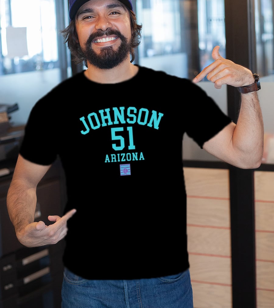 Arizona Johnson 51 October's Finest Baseball T-Shirt