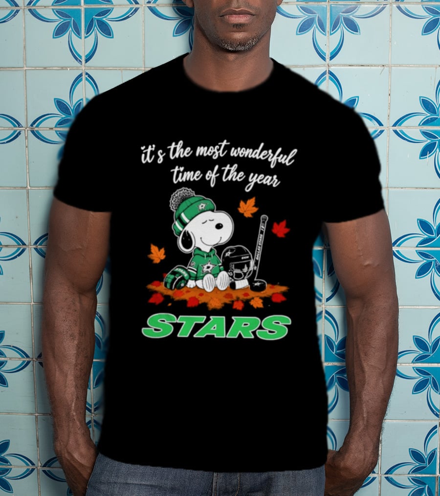 It's The Most Wonderful Time Of The Year Dallas Stars Snoopy Halloween 2026 T-Shirt