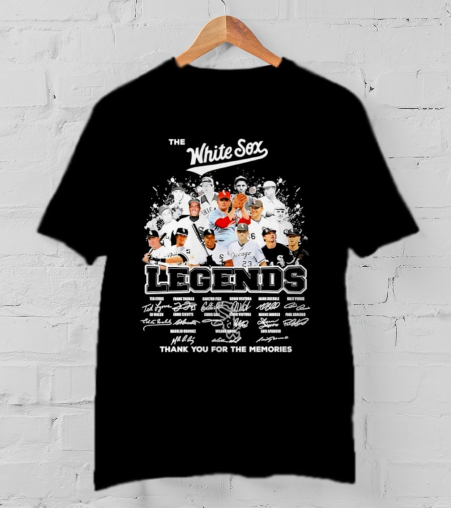 The White Sox Legends Thank You For The Memories Team Signatures T-Shirt