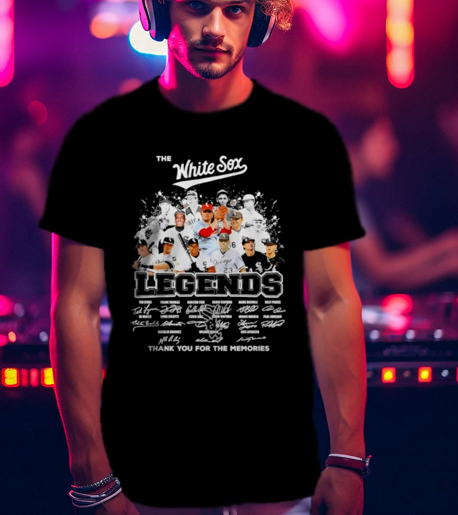 The White Sox Legends Thank You For The Memories Team Signatures T-Shirt