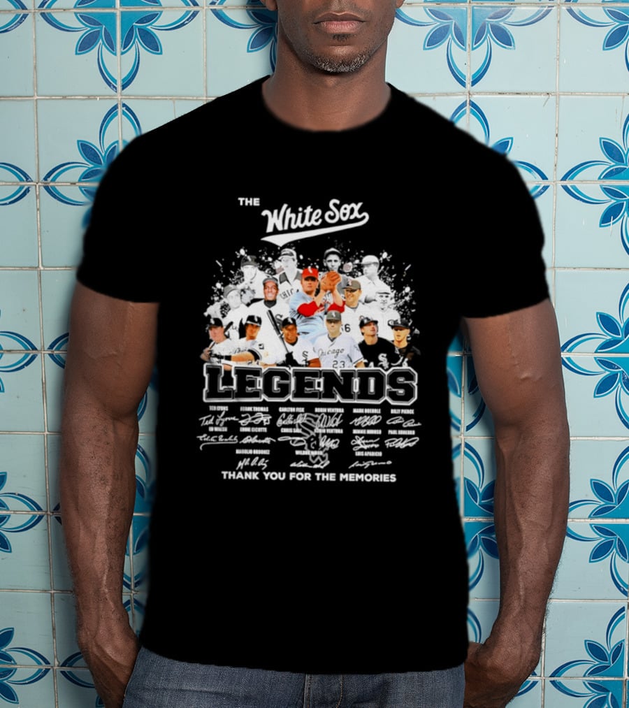 The White Sox Legends Thank You For The Memories Team Signatures T-Shirt