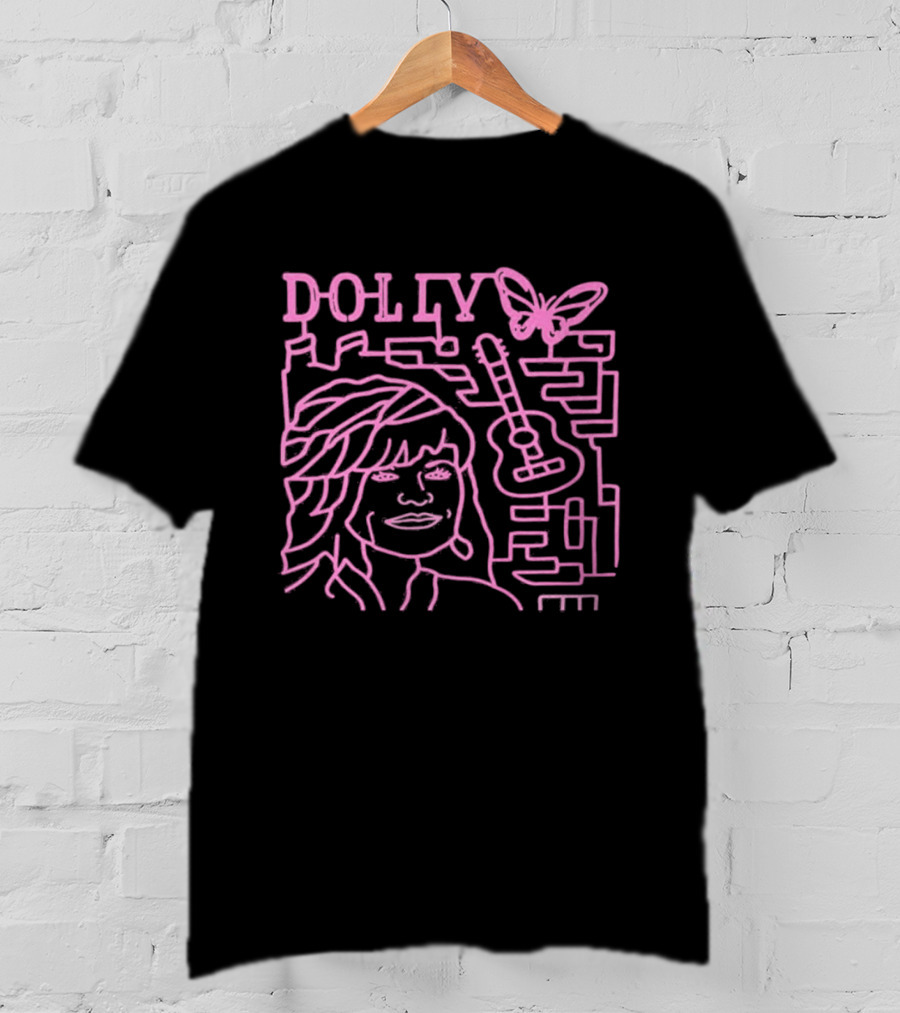 Dolly Corn Maze Butterfly Guitar Maze T-Shirt