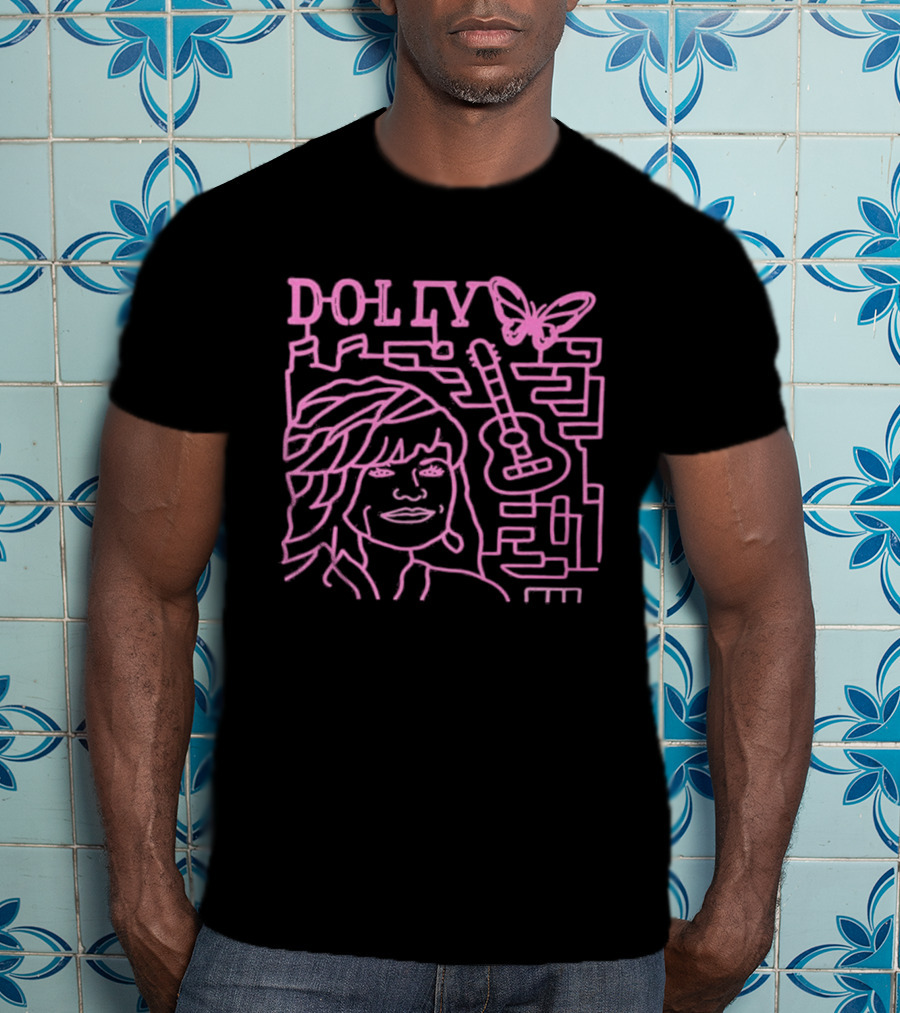 Dolly Corn Maze Butterfly Guitar Maze T-Shirt