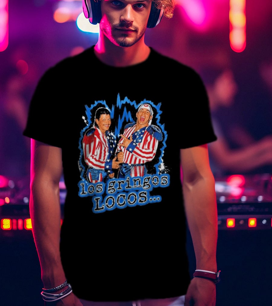 Dominik Mysterio Los Gringos Locos Red White Blue Stars And Stripes T-Shirt