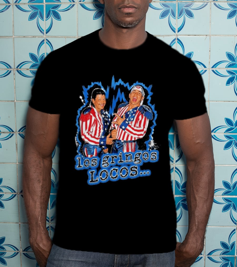 Dominik Mysterio Los Gringos Locos Red White Blue Stars And Stripes T-Shirt