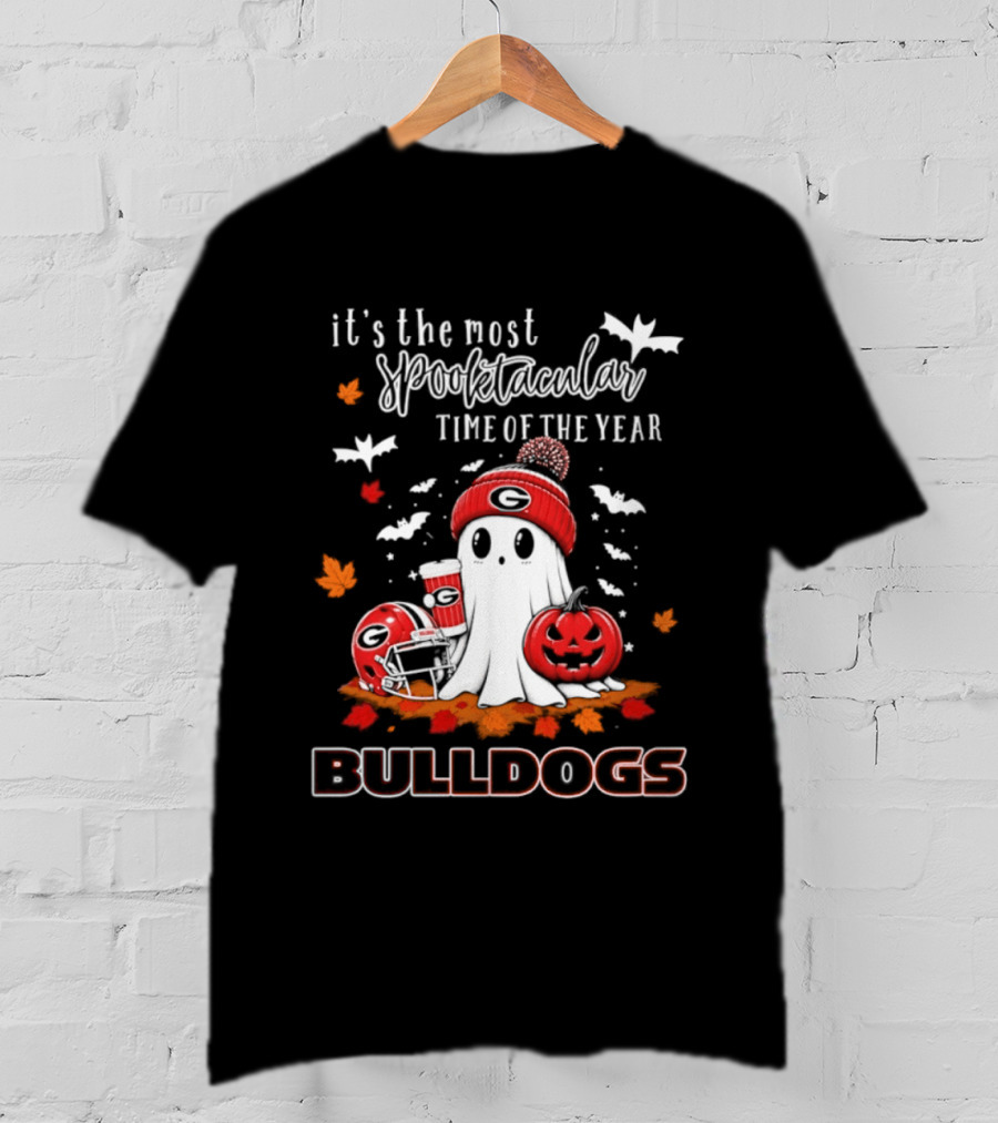 Georgia Bulldogs Halloween Ghost Wonderful Time Football Fan 2026 T-Shirt