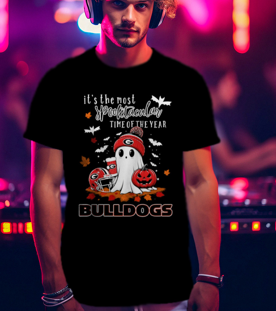 Georgia Bulldogs Halloween Ghost Wonderful Time Football Fan 2026 T-Shirt