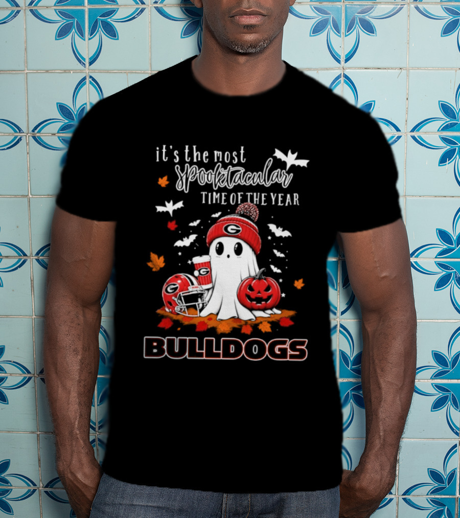 Georgia Bulldogs Halloween Ghost Wonderful Time Football Fan 2026 T-Shirt