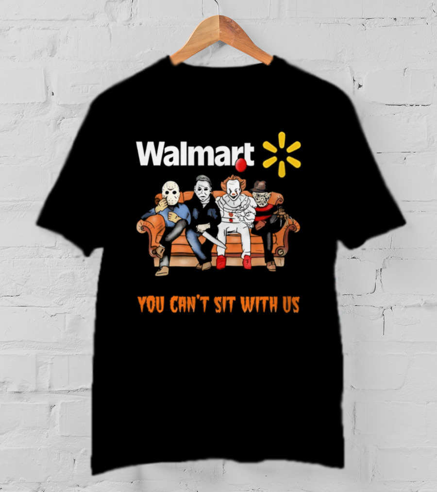 Walmart You Can't Sit With Us Halloween Horror Movie T-Shirt