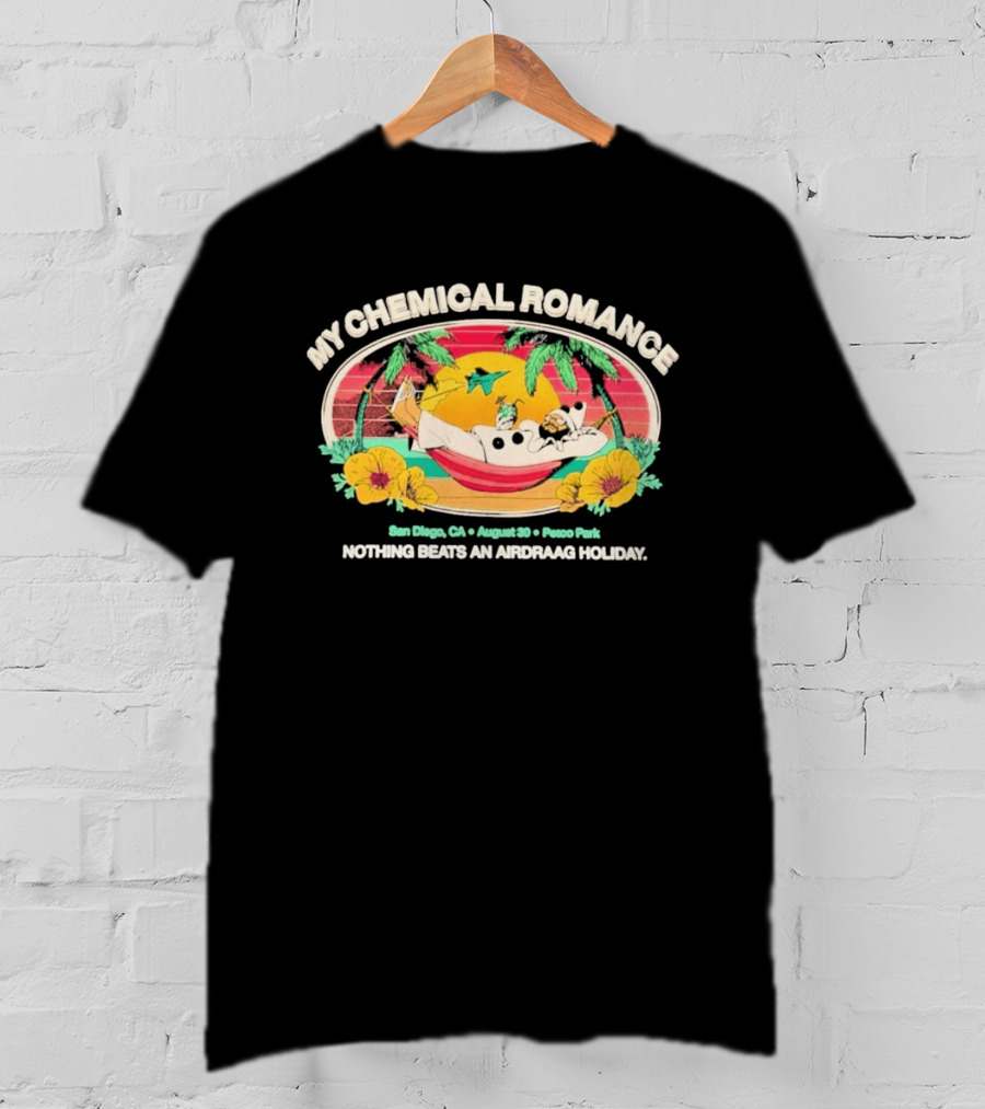 My Chemical Romance San Diego August 20 Arena Park Airdraag Holiday T-Shirt