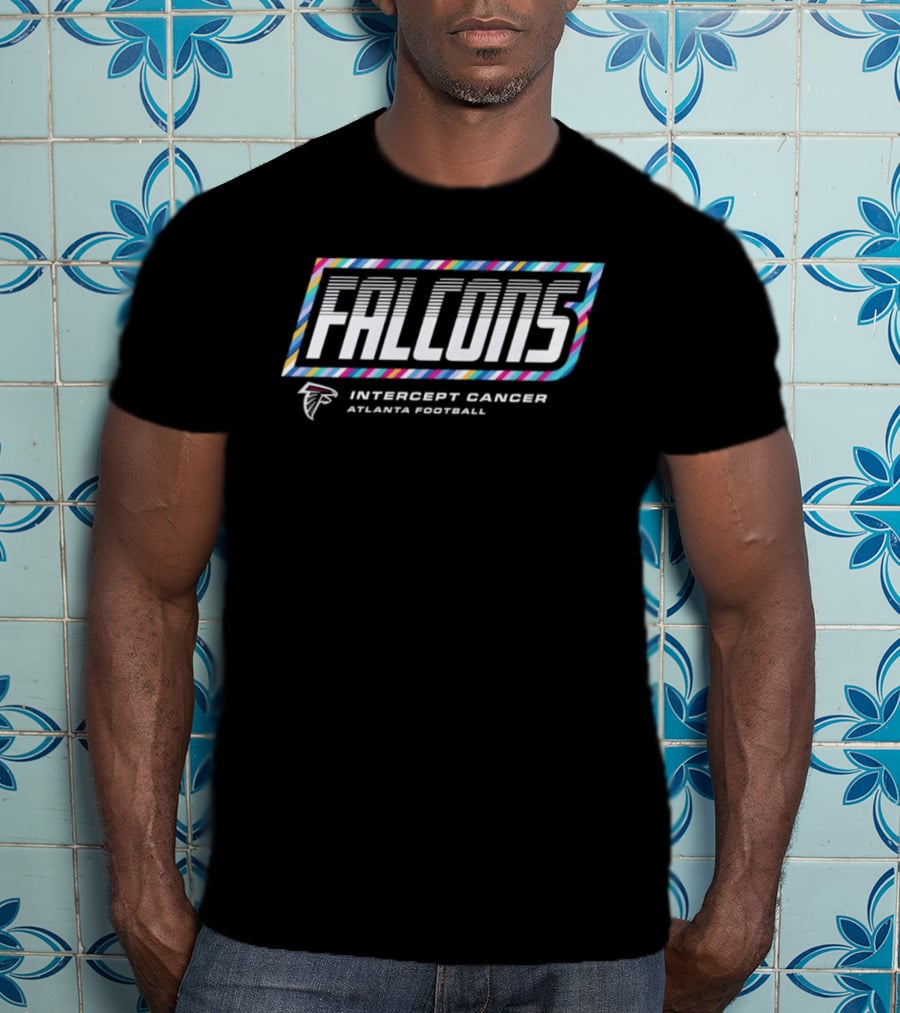 Atlanta Falcons Intercept Cancer Atlanta Football Crucial Catch 2026 T-Shirt