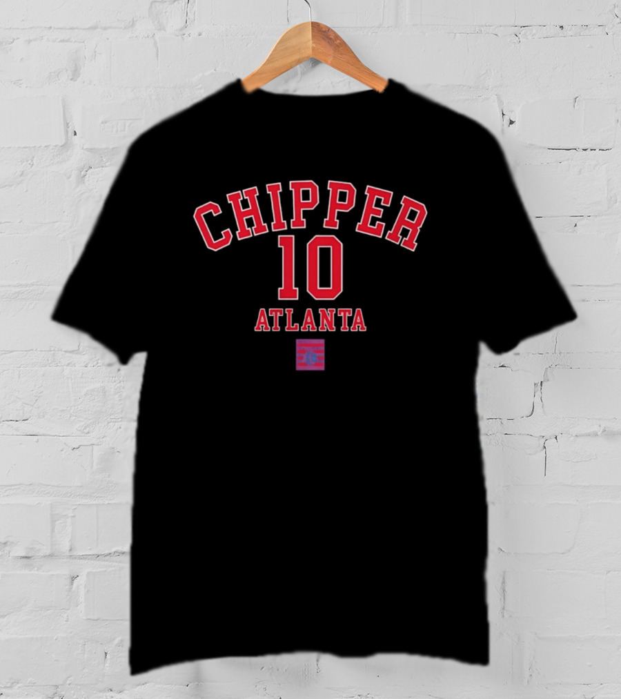 Chipper Jones 10 Atlanta Braves October's Finest Baseball T-Shirt