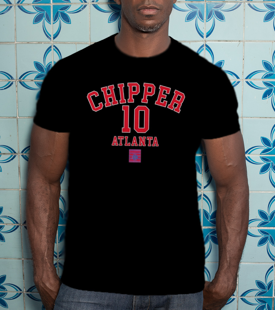 Chipper Jones 10 Atlanta Braves October's Finest Baseball T-Shirt