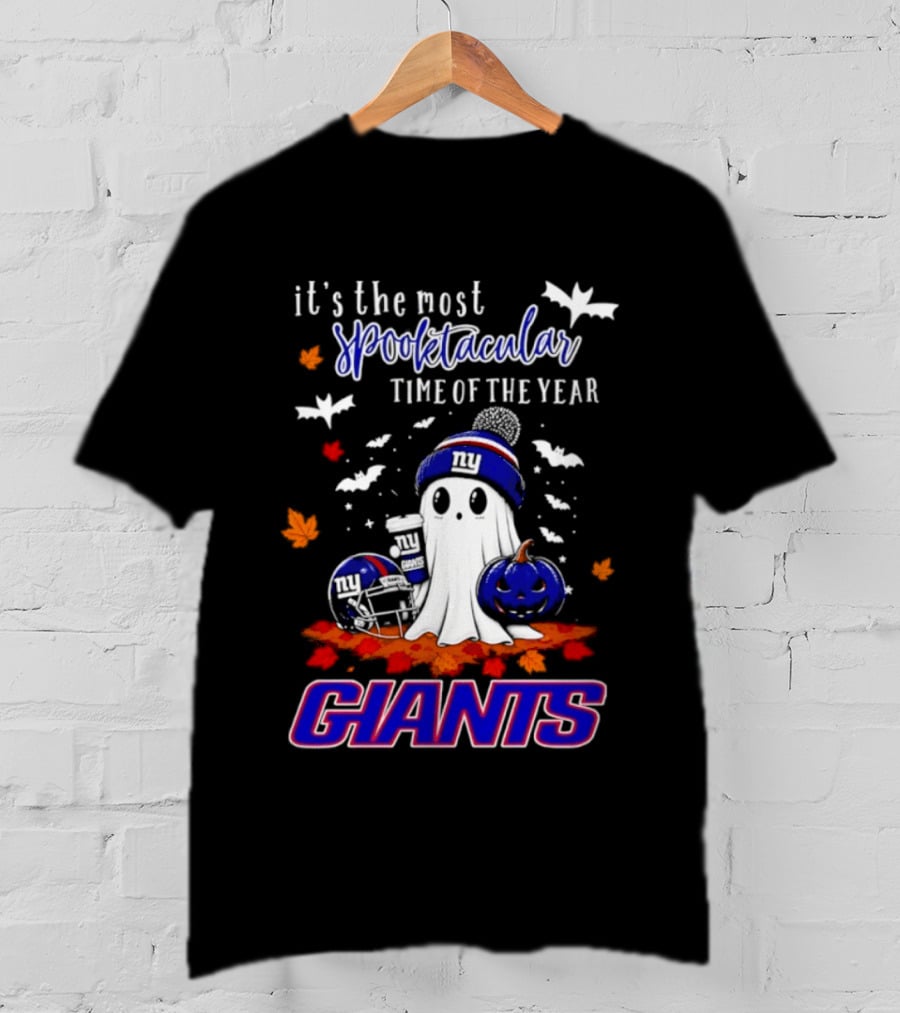 New York Giants Halloween Ghost Giants Spooktacular Time Of The Year 2026 T-Shirt