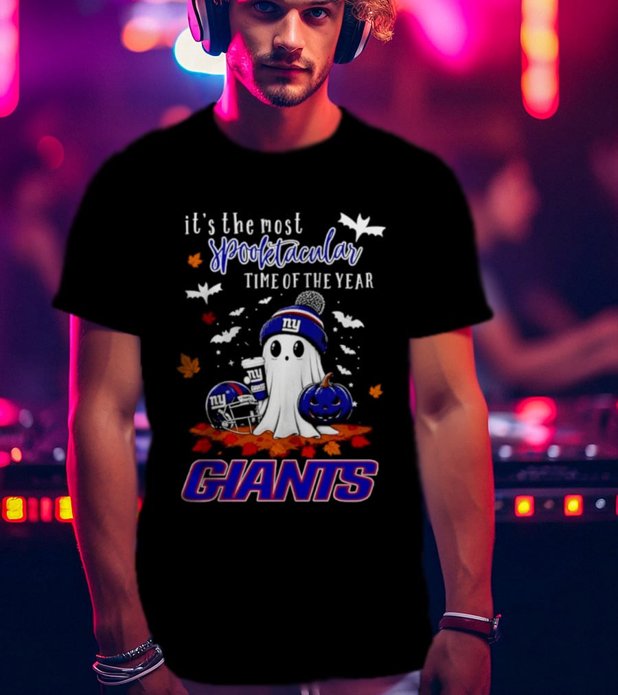 New York Giants Halloween Ghost Giants Spooktacular Time Of The Year 2026 T-Shirt