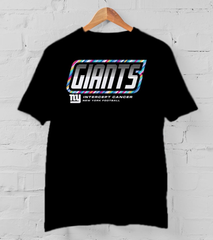 New York Giants Intercept Cancer New York Football Crucial Catch 2026 T-Shirt