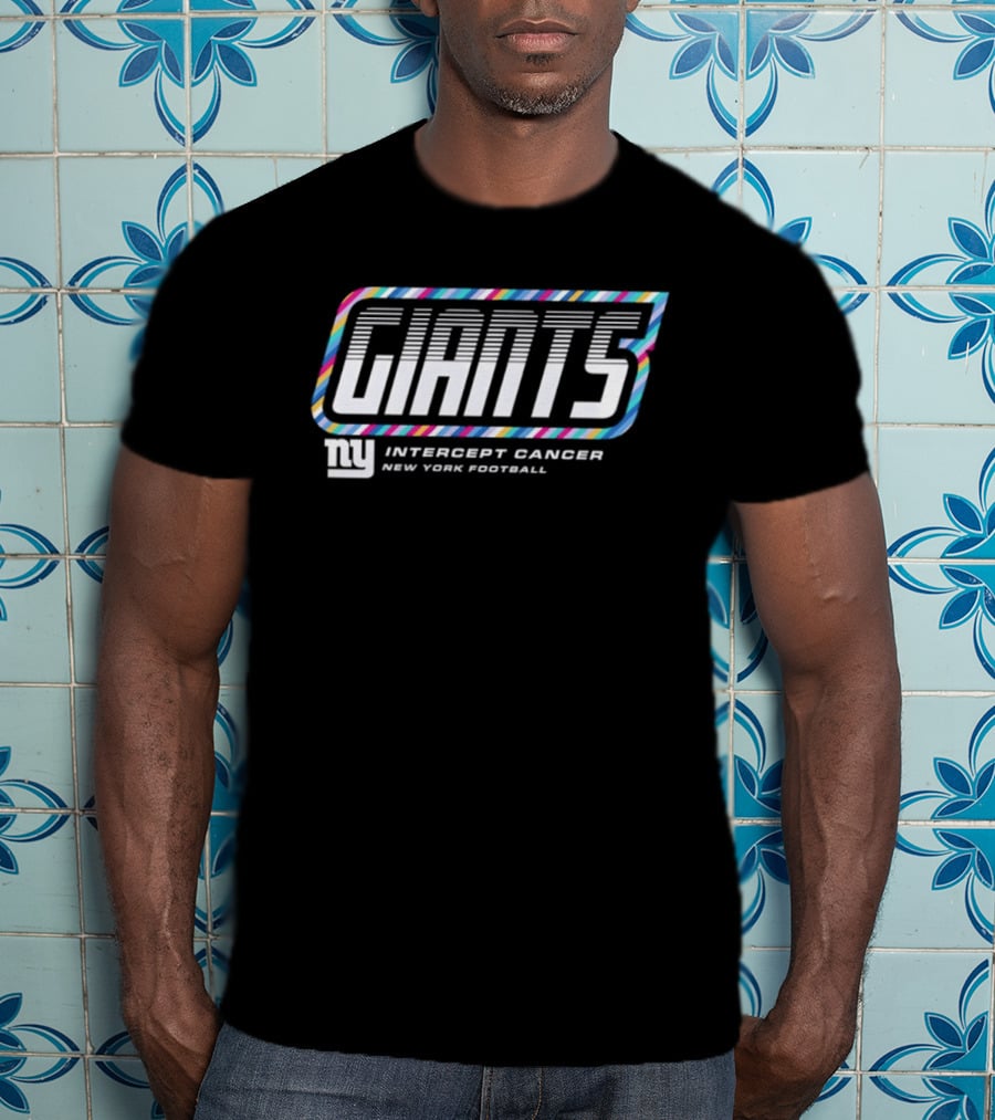 New York Giants Intercept Cancer New York Football Crucial Catch 2026 T-Shirt