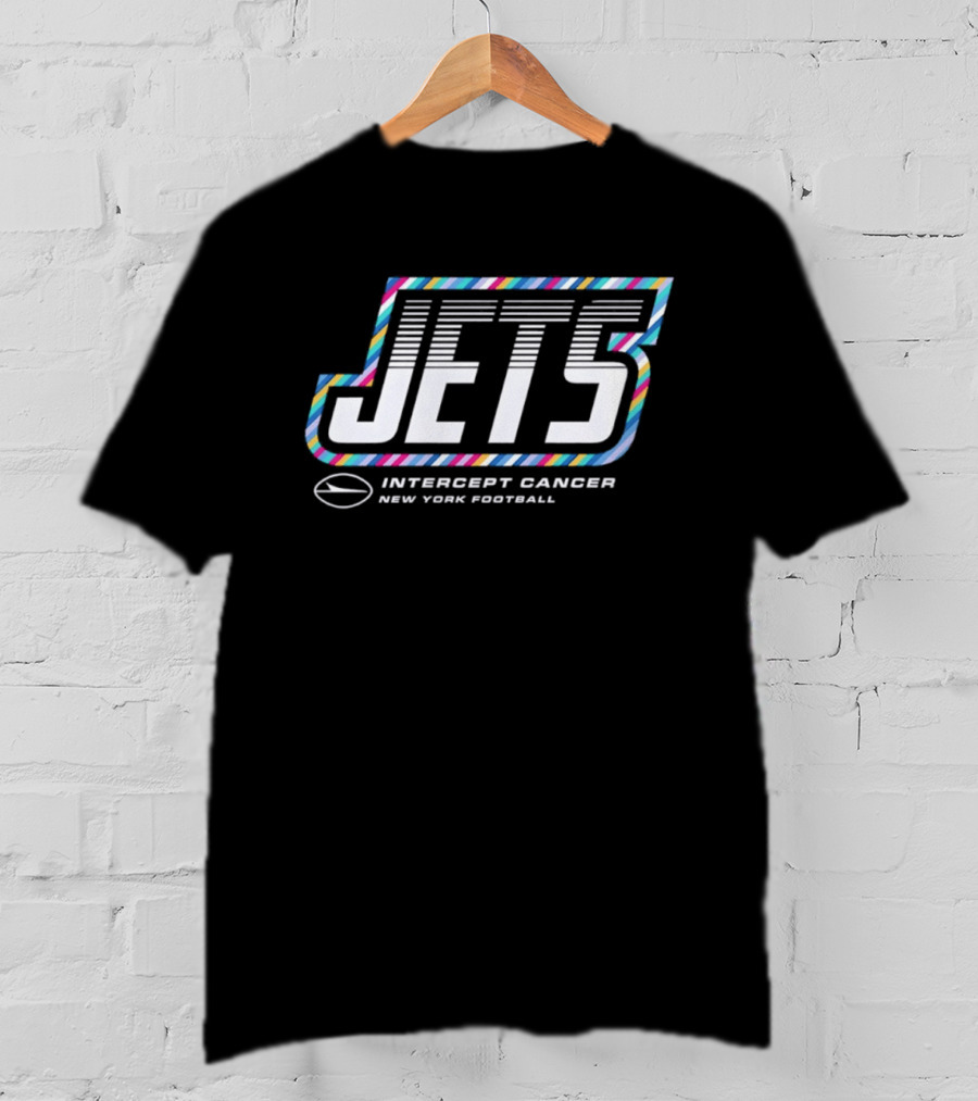 New York Jets Intercept Cancer 2026 Crucial Catch Football T-Shirt