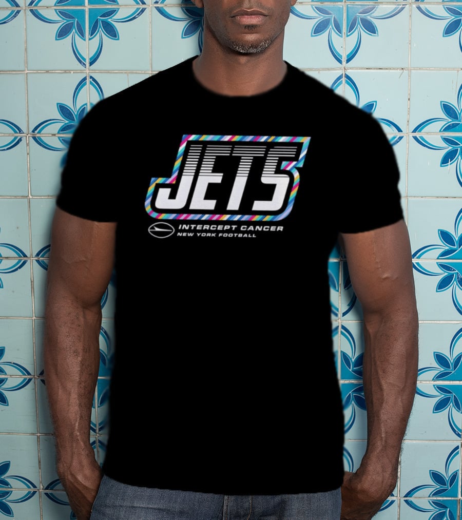 New York Jets Intercept Cancer 2026 Crucial Catch Football T-Shirt