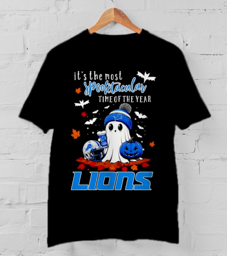 Detroit Lions Halloween Ghost Spooktacular Time Of The Year 2026 T-Shirt