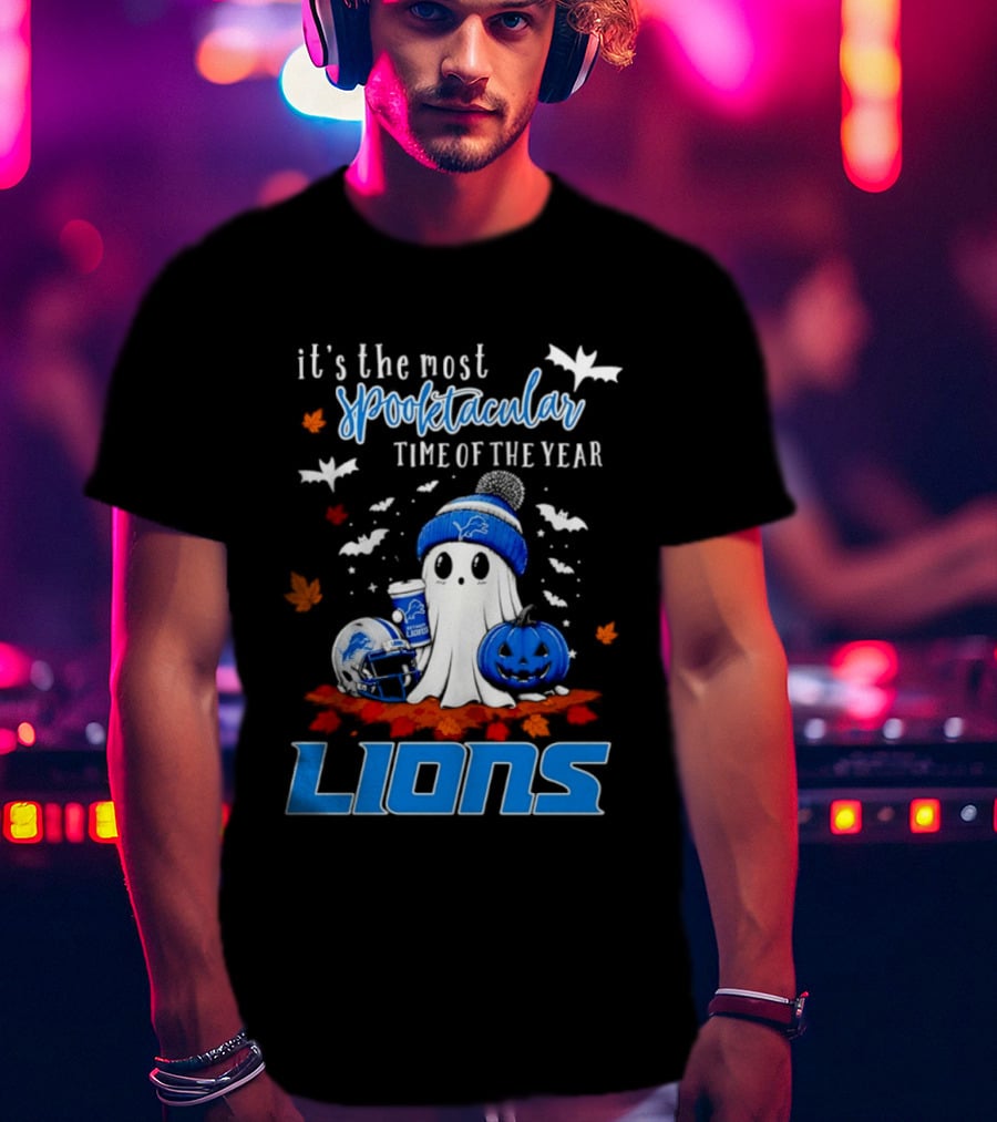 Detroit Lions Halloween Ghost Spooktacular Time Of The Year 2026 T-Shirt