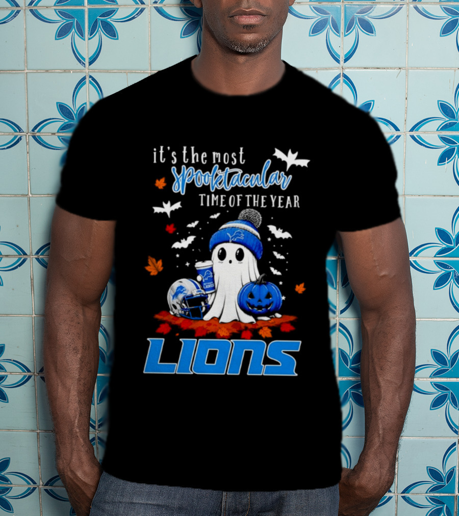 Detroit Lions Halloween Ghost Spooktacular Time Of The Year 2026 T-Shirt
