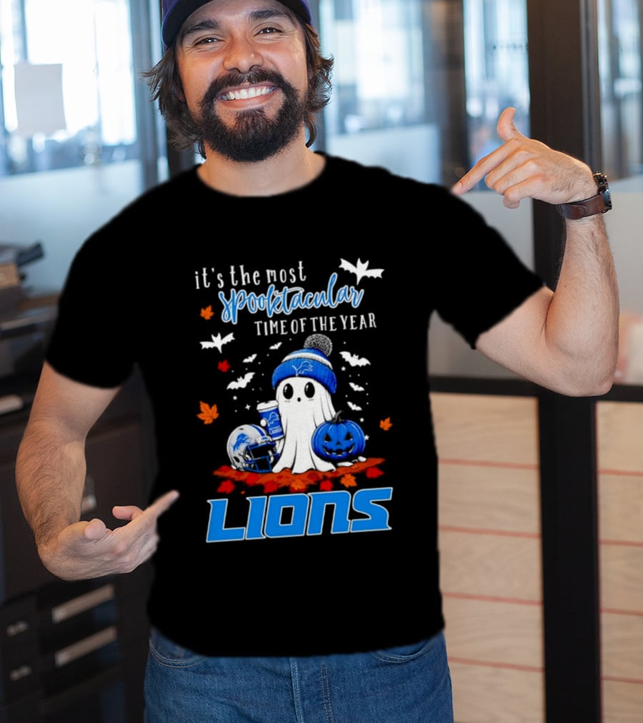 Detroit Lions Halloween Ghost Spooktacular Time Of The Year 2026 T-Shirt