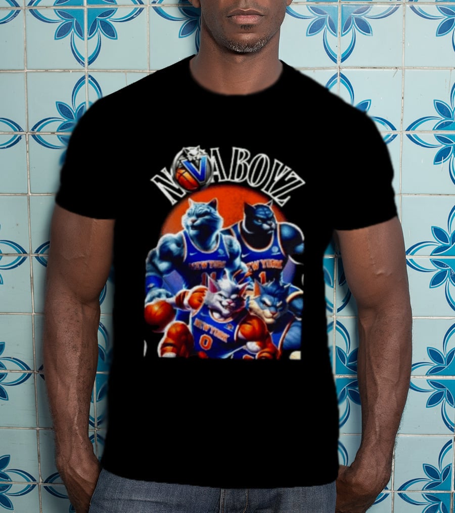 Nova Boyz New York Basketball Cats Jalen Brunson Josh Hart Mikal Bridges Donte DiVincenzo T-Shirt