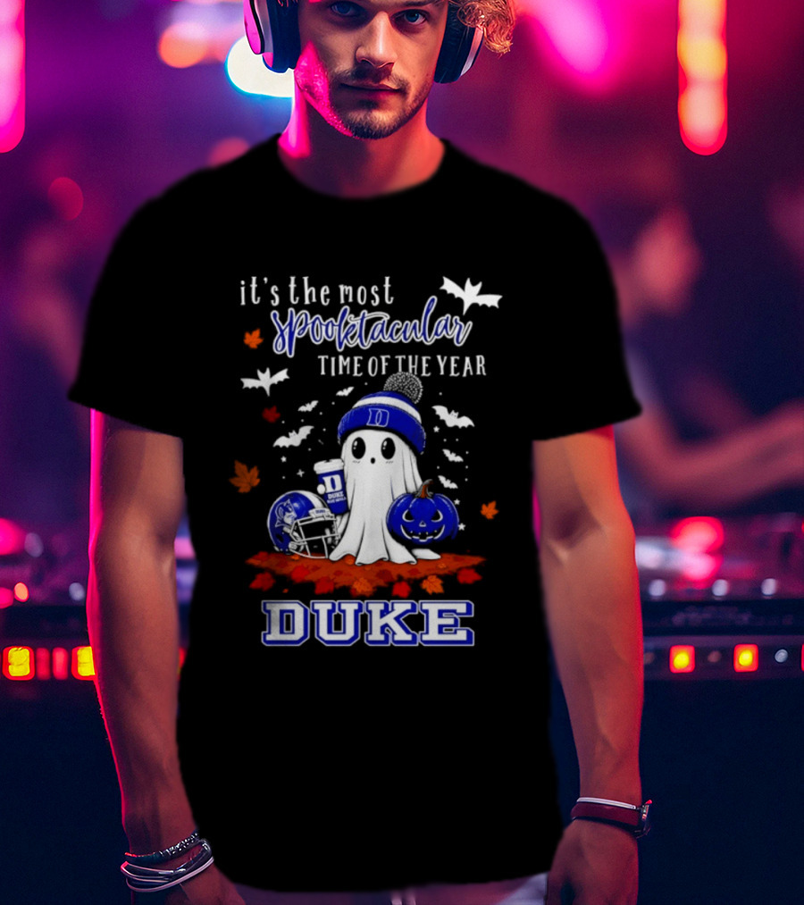 Duke Blue Devils Halloween Ghost Spooktacular Time Of The Year 2026 T-Shirt