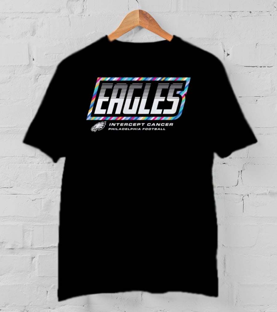 Philadelphia Eagles Intercept Cancer 2026 Crucial Catch Philadelphia Football T-Shirt