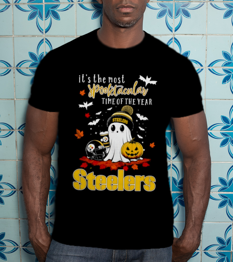 Pittsburgh Steelers Halloween 2026 Spooktacular Time Ghost Pumpkin Football T-Shirt