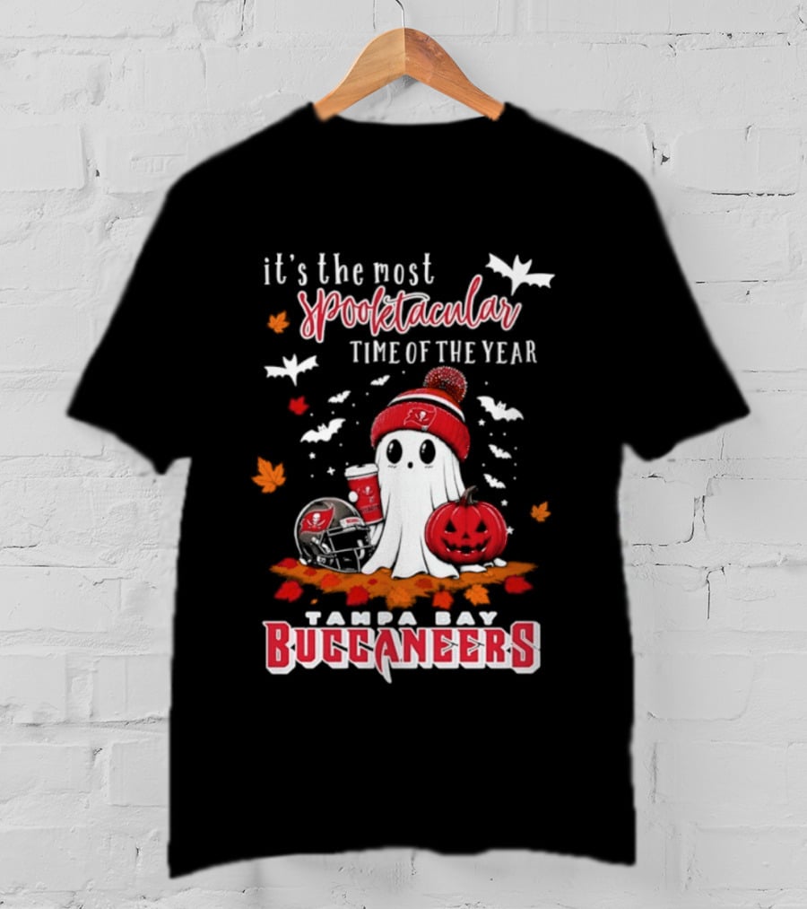 Tampa Bay Buccaneers Halloween Ghost 2026 Spooktacular Time Of The Year T-Shirt