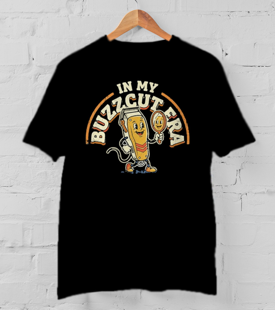 In My Buzzcut Era Vintage Clippers Cartoon T-Shirt