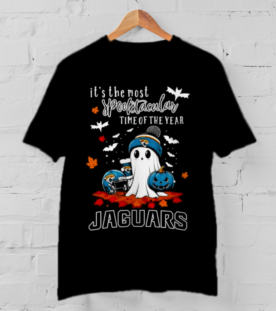 Jacksonville Jaguars Halloween Ghost Spooktacular Time Of The Year T-Shirt