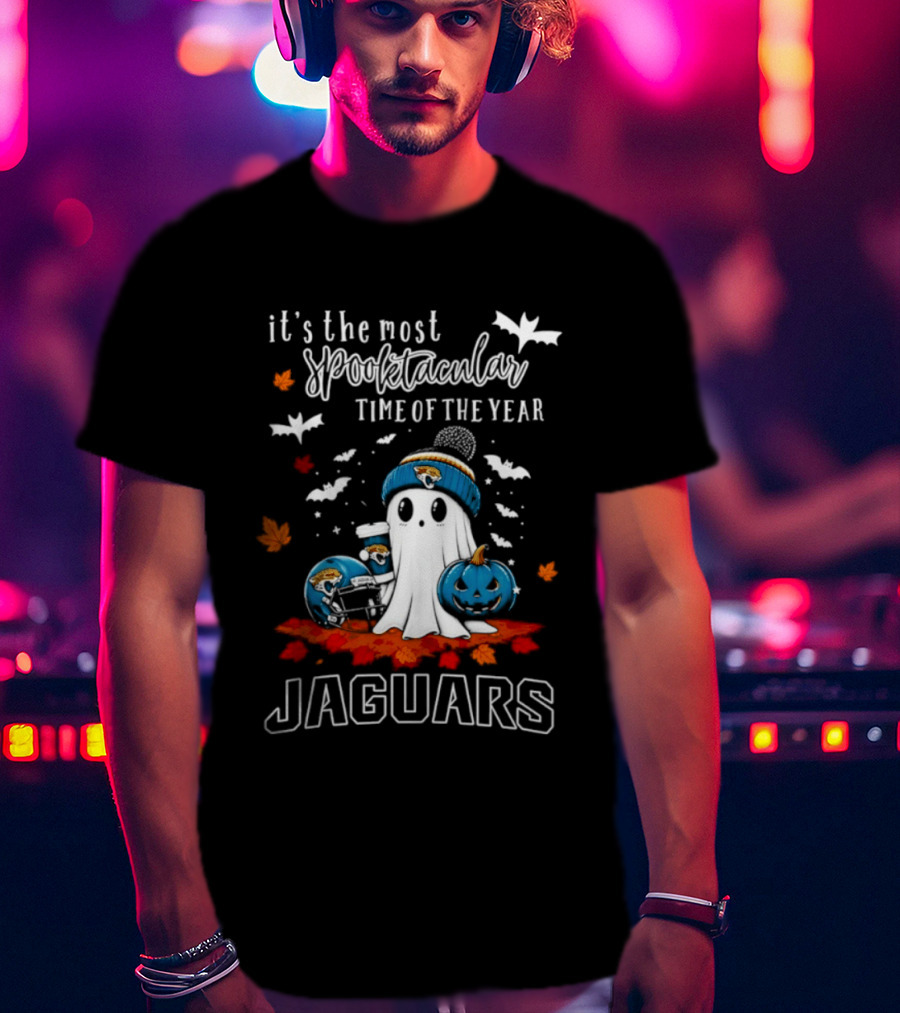 Jacksonville Jaguars Halloween Ghost Spooktacular Time Of The Year T-Shirt