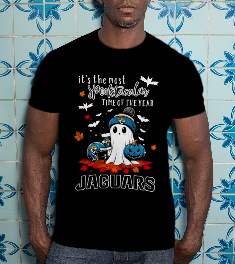Jacksonville Jaguars Halloween Ghost Spooktacular Time Of The Year T-Shirt