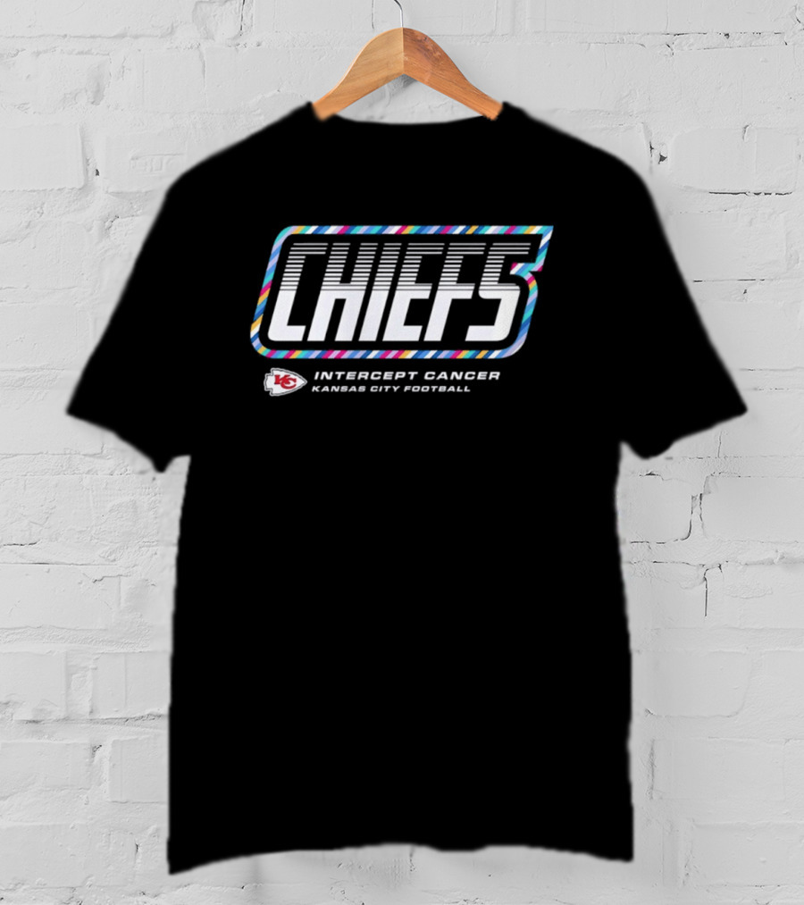 Kansas City Chiefs Intercept Cancer Crucial Catch 2026 Football T-Shirt