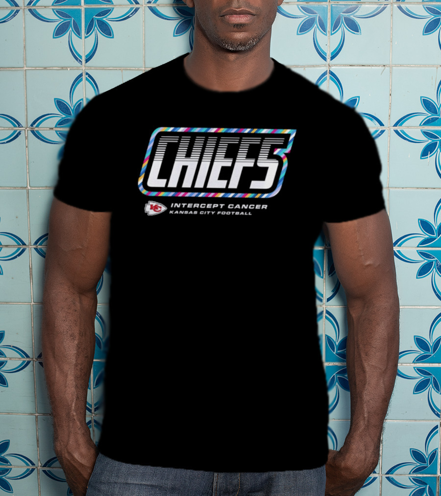 Kansas City Chiefs Intercept Cancer Crucial Catch 2026 Football T-Shirt