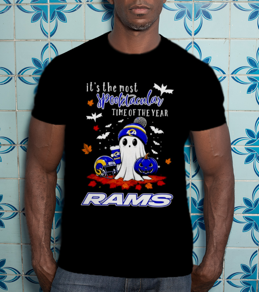 Los Angeles Rams Halloween Ghost 2026 Season It's The Most Spooktacular Time Of The Year T-Shirt