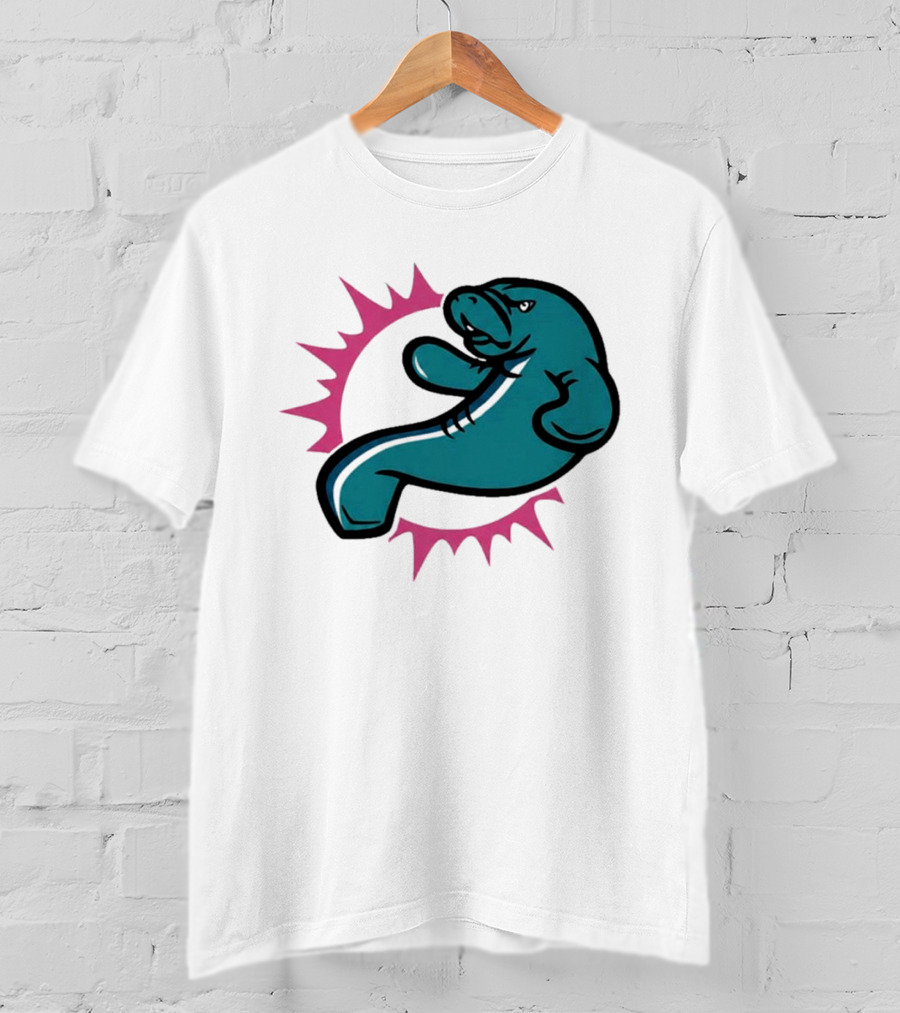 GTA VI Vice City Manatees Miami Dolphins Mashup T-Shirt